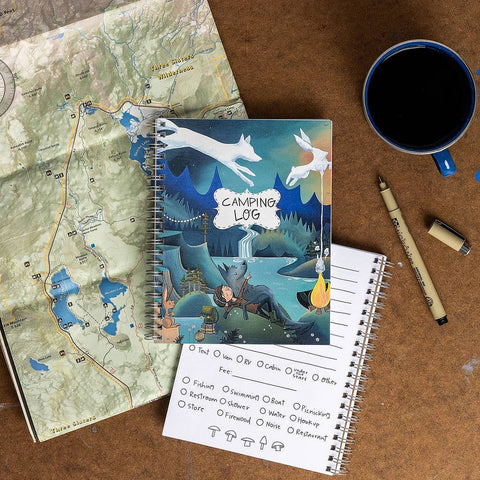 Smoke Clouds Camping Log