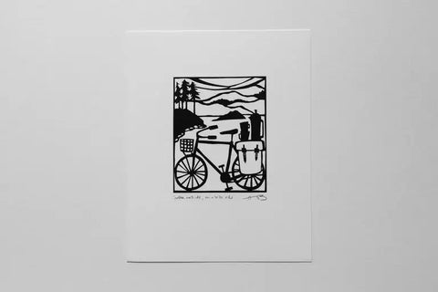 Coffee Outside, On A Bicycle 8x10 Print