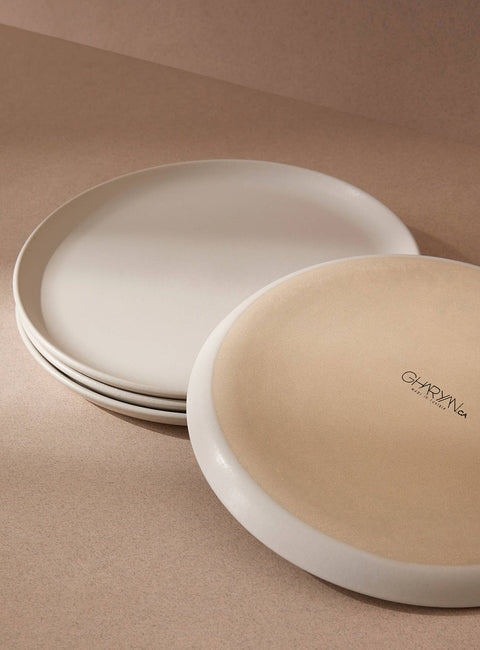 Stoneware Flat Salad Plate