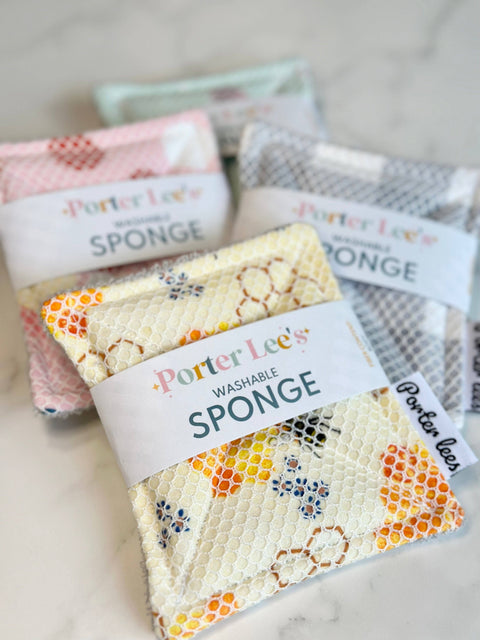 Washable Reusable Sponge - White