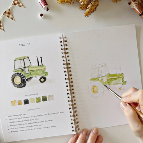 Farm watercolor workbook - image 7