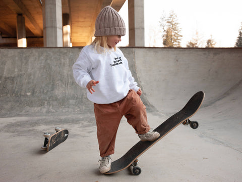 Be a Good Human Toddler Crewneck Sweatshirt