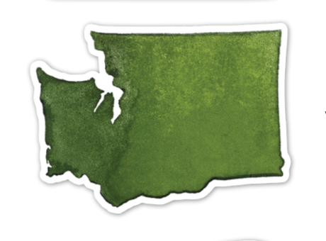 State of Washington Carved Vinyl Sticker - image 2