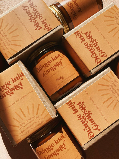 Orange-inal Gangster Candle