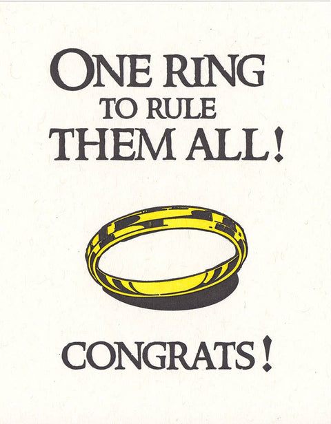 One Ring Greeting Card - image 2