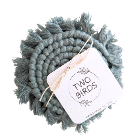 Macrame Coaster Set of 2 - image 14