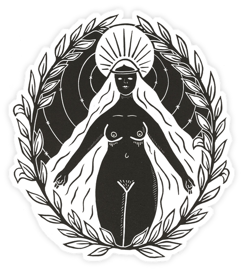The Goddess Within Vinyl Sticker
