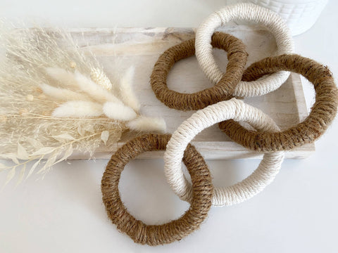 Handmade Fiber Table Chain Link