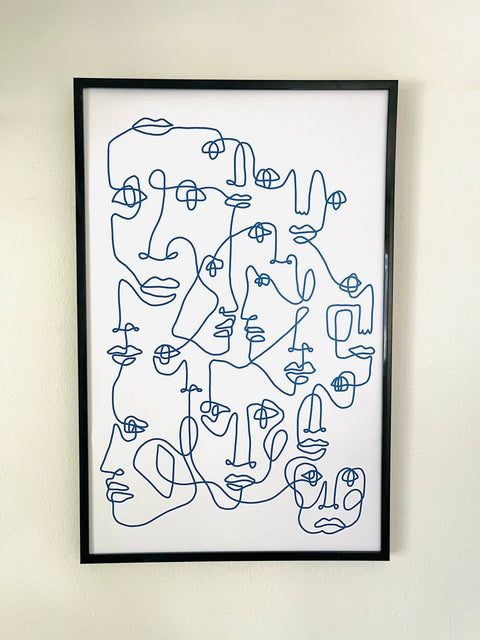 Blue Art Print 11x17